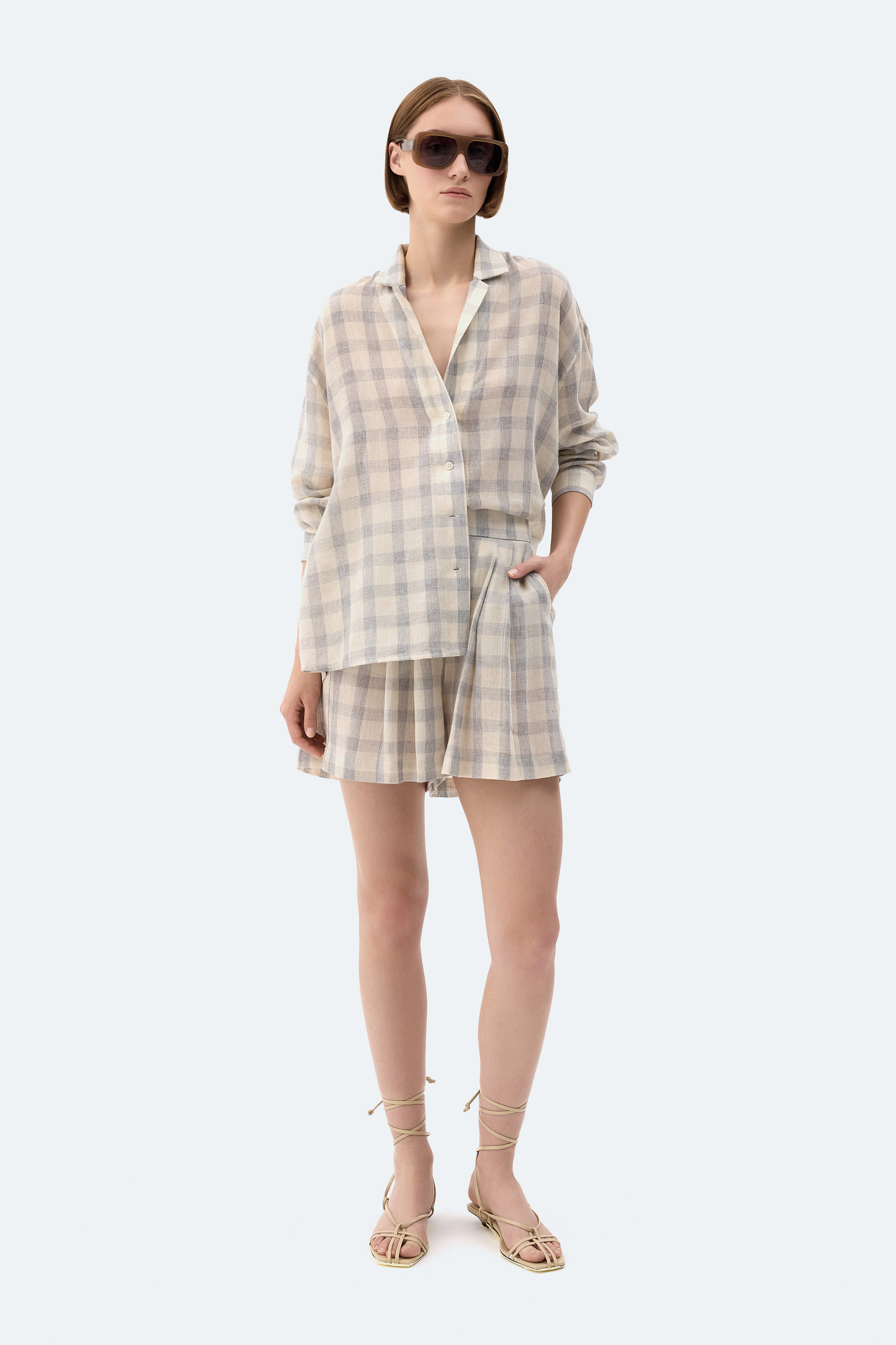 Grey Checkered Shirt