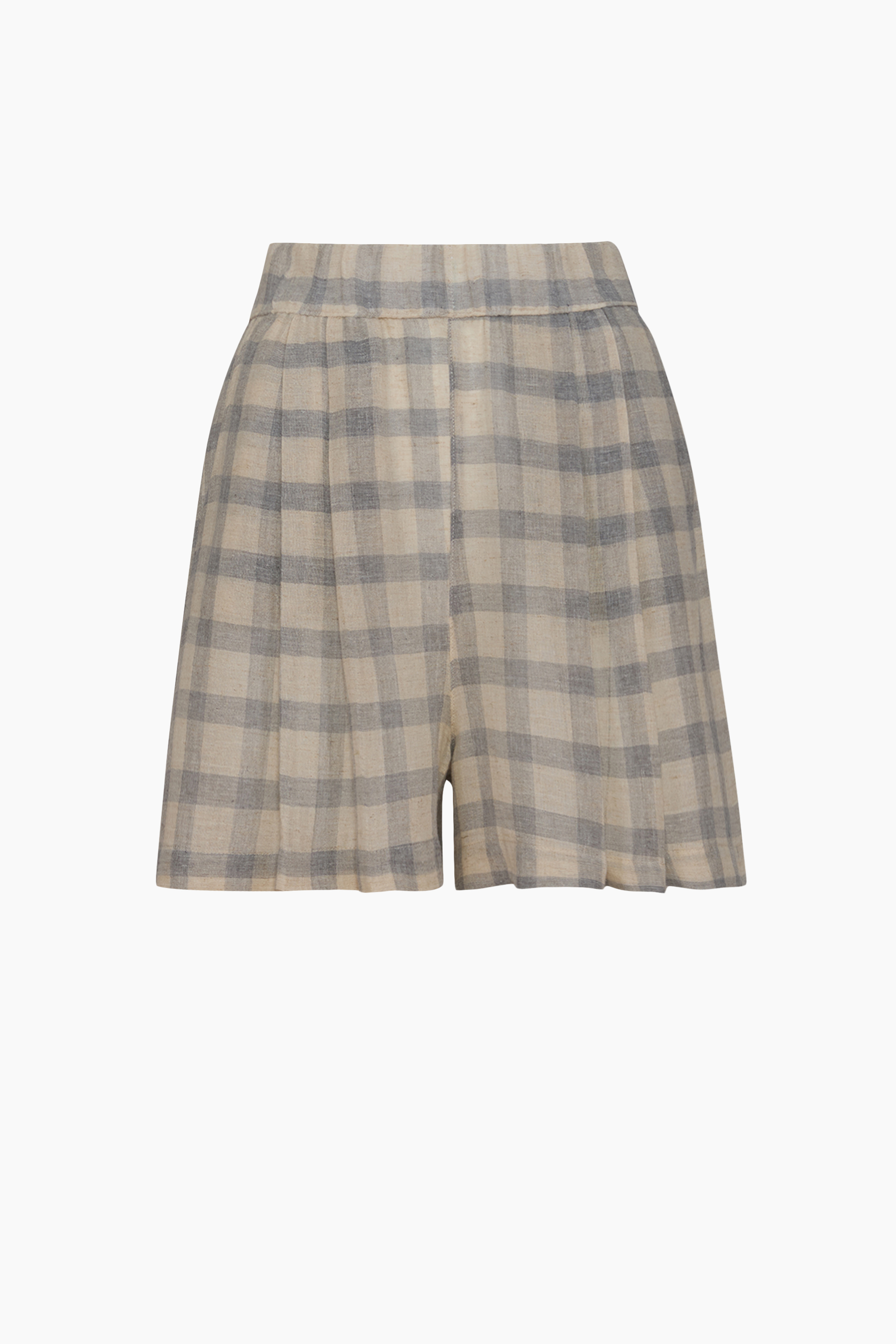 Grey Checkered Shorts