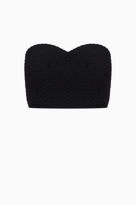 Black Linen Bustier