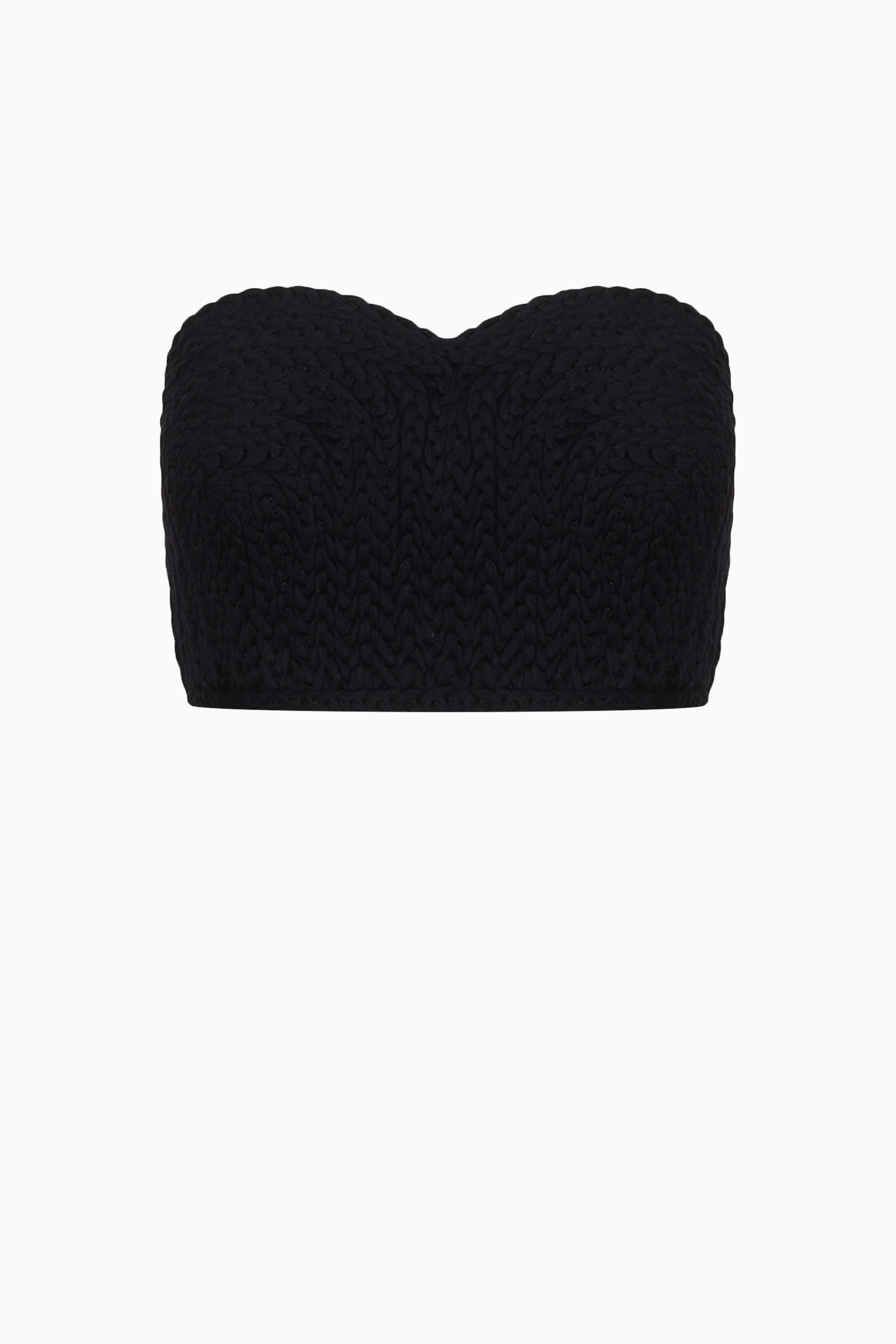 Black Linen Bustier