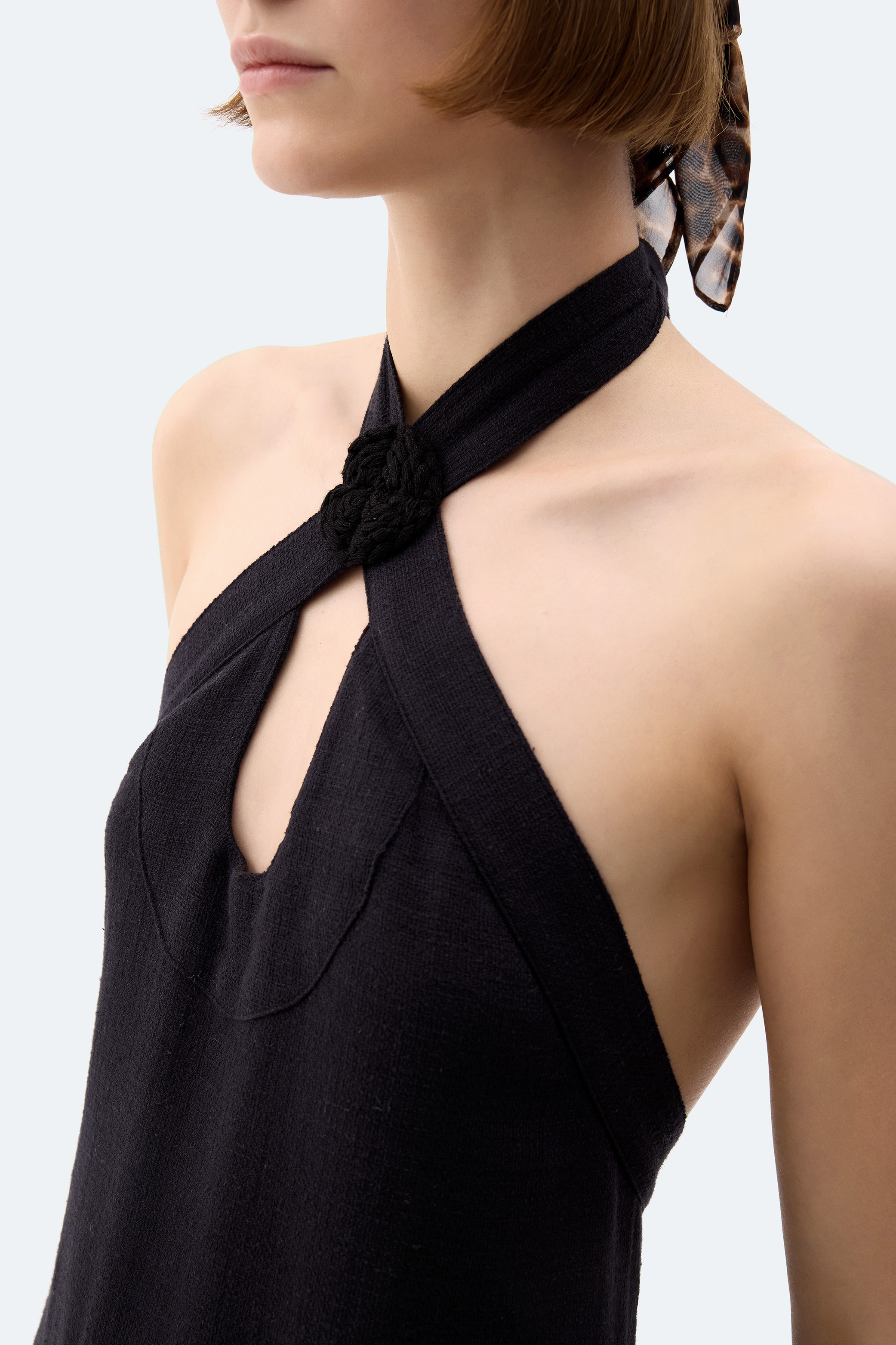 Black Linen Dress
