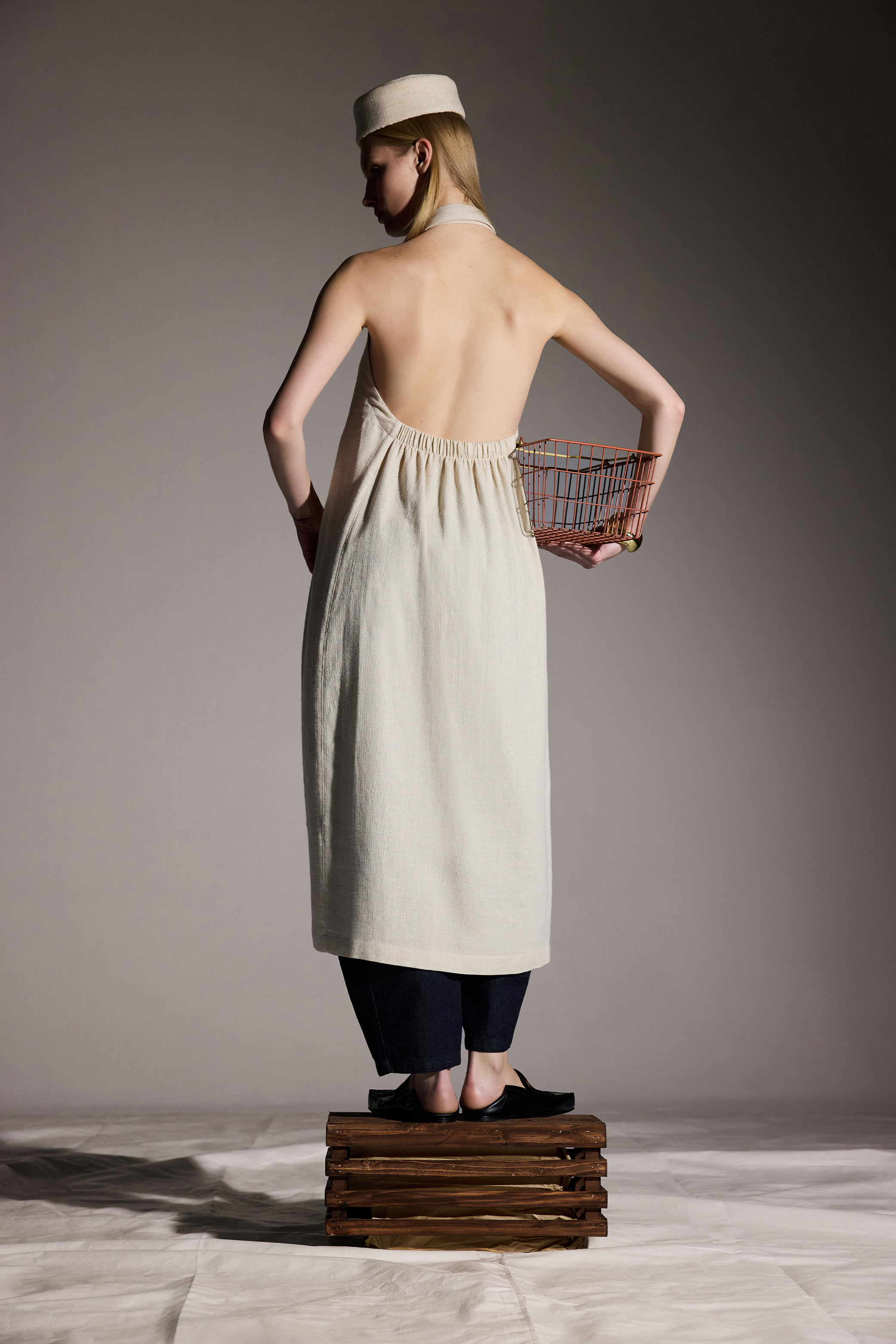 Natural Linen Shirt Dress