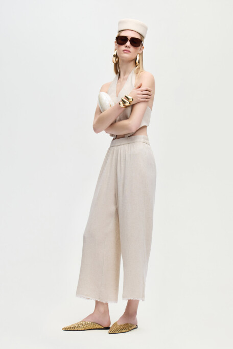 Linen Natural Pants