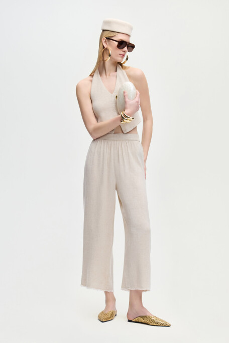 Linen Natural Waistcoat