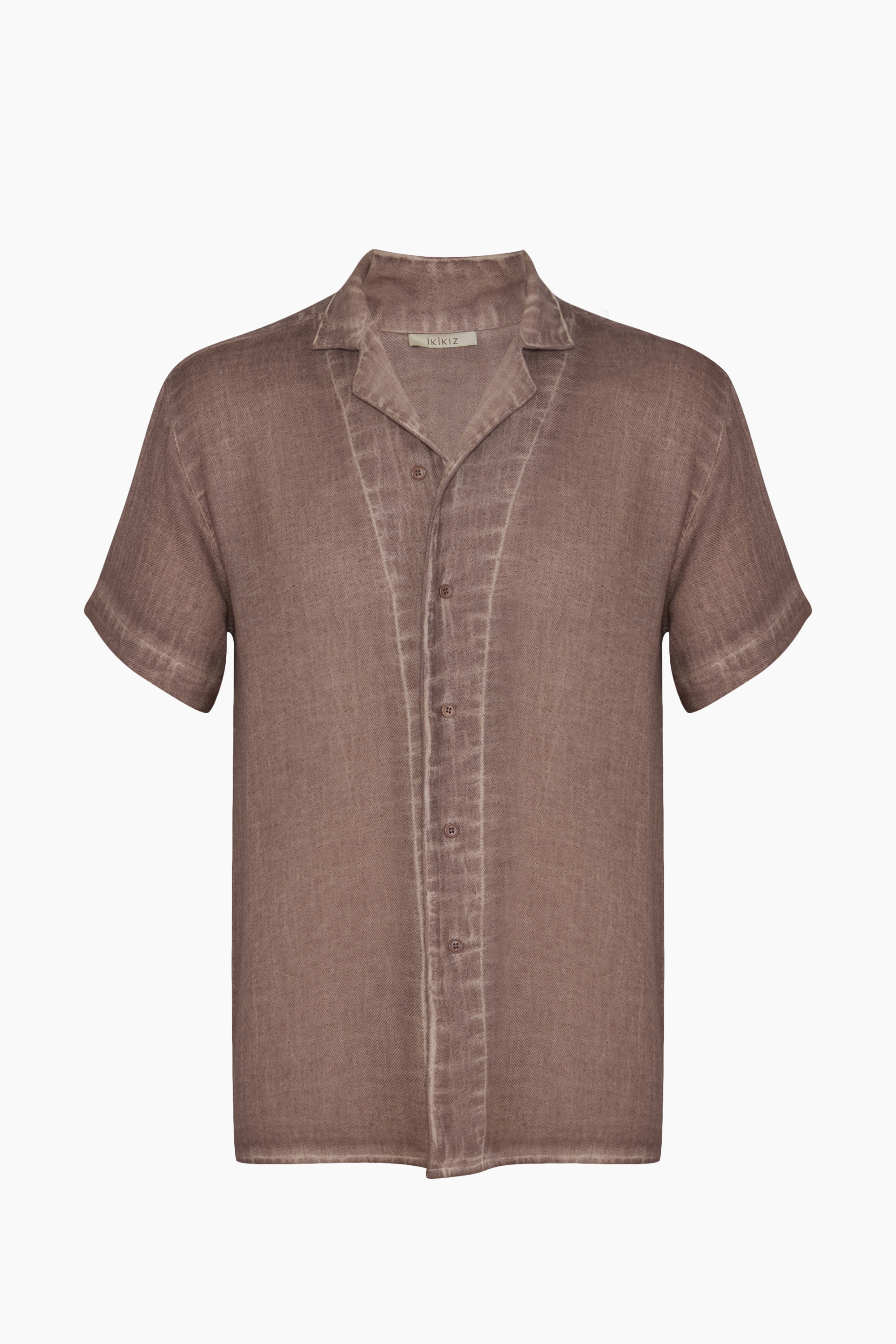 Brown Camp Collar Shirt