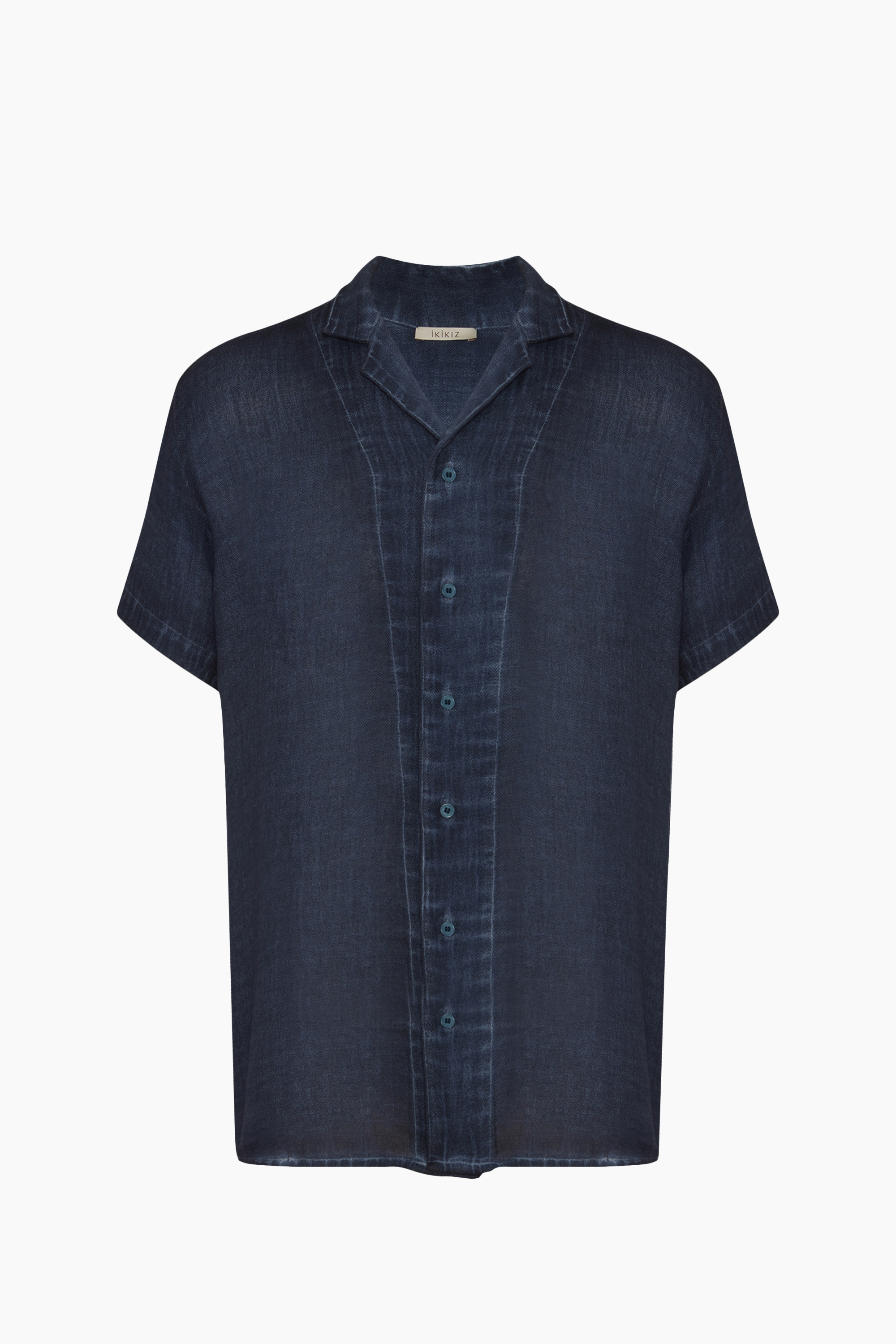 Navy Camp Collar Shirt