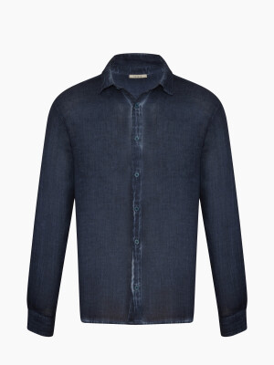 Linen Navy Shirt