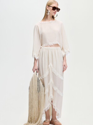 Naturel Asimetrik Etek