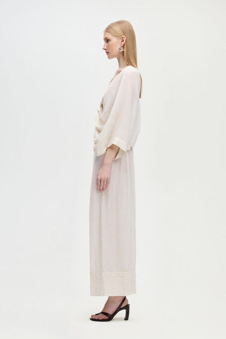 Naturel Pileli Pantolon