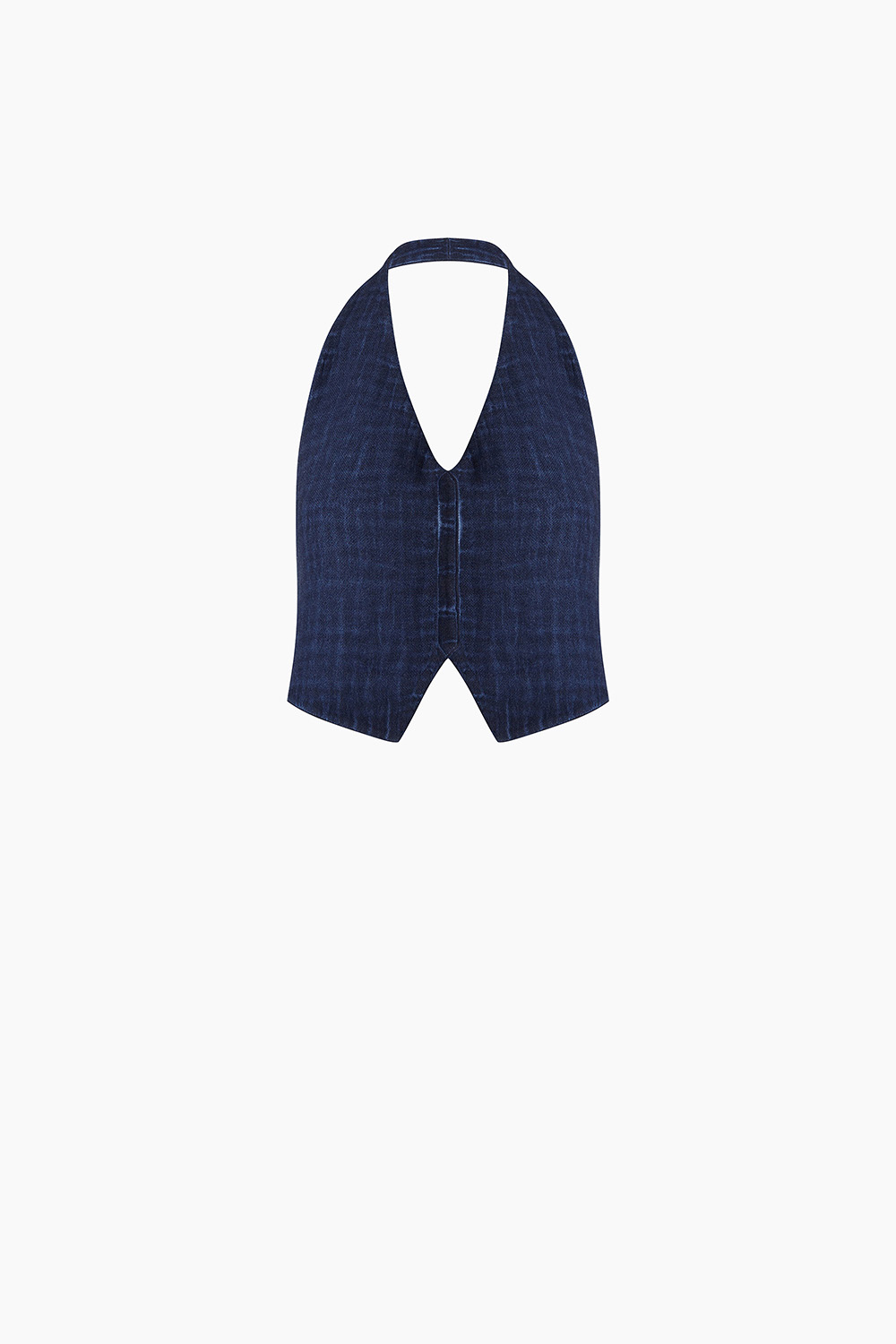 Linen Navy Waistcoat