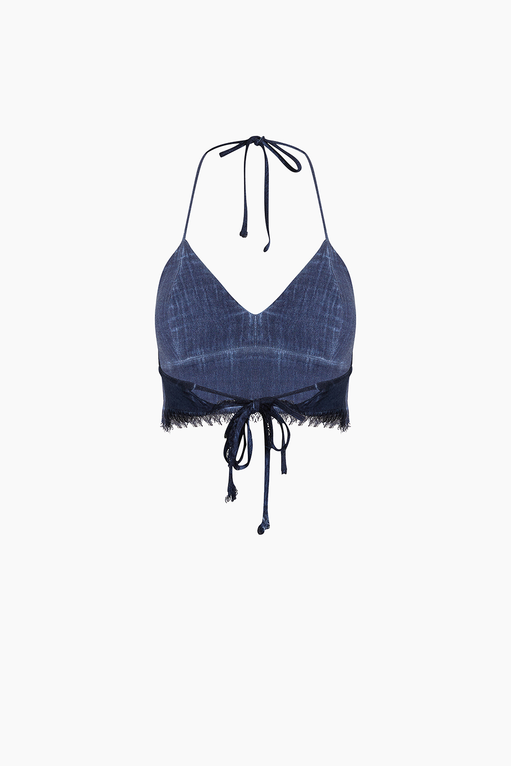 Linen Navy Bra