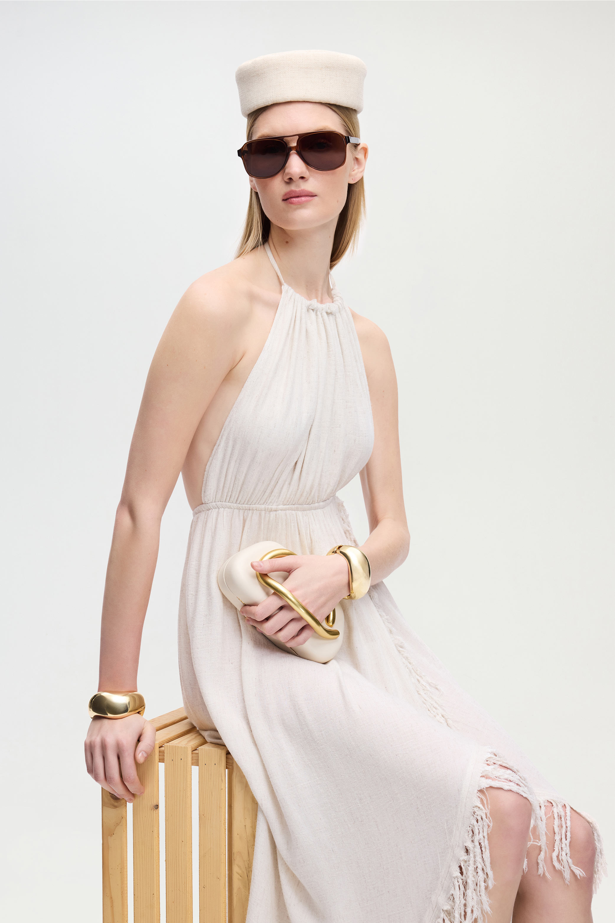 Hemp Halter Neck Dress