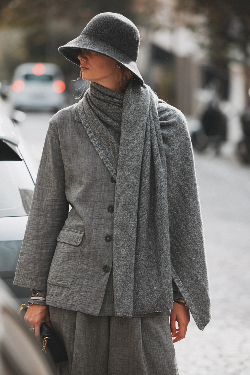 Grey Oversize Jacket
