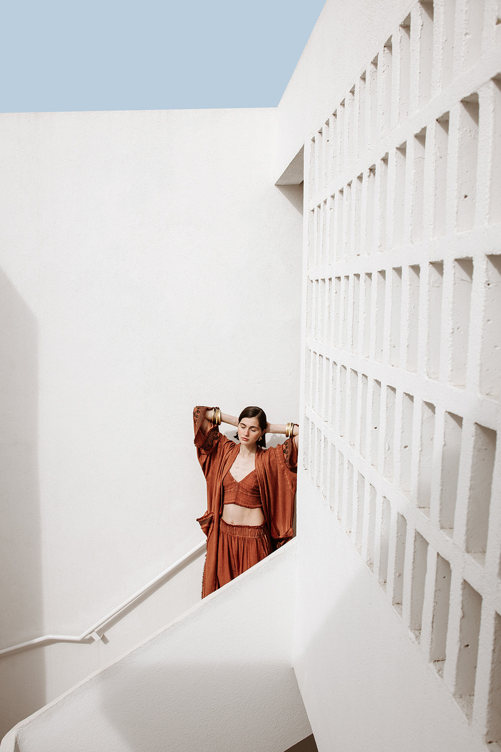 Terracotta Triangle Bralette                         