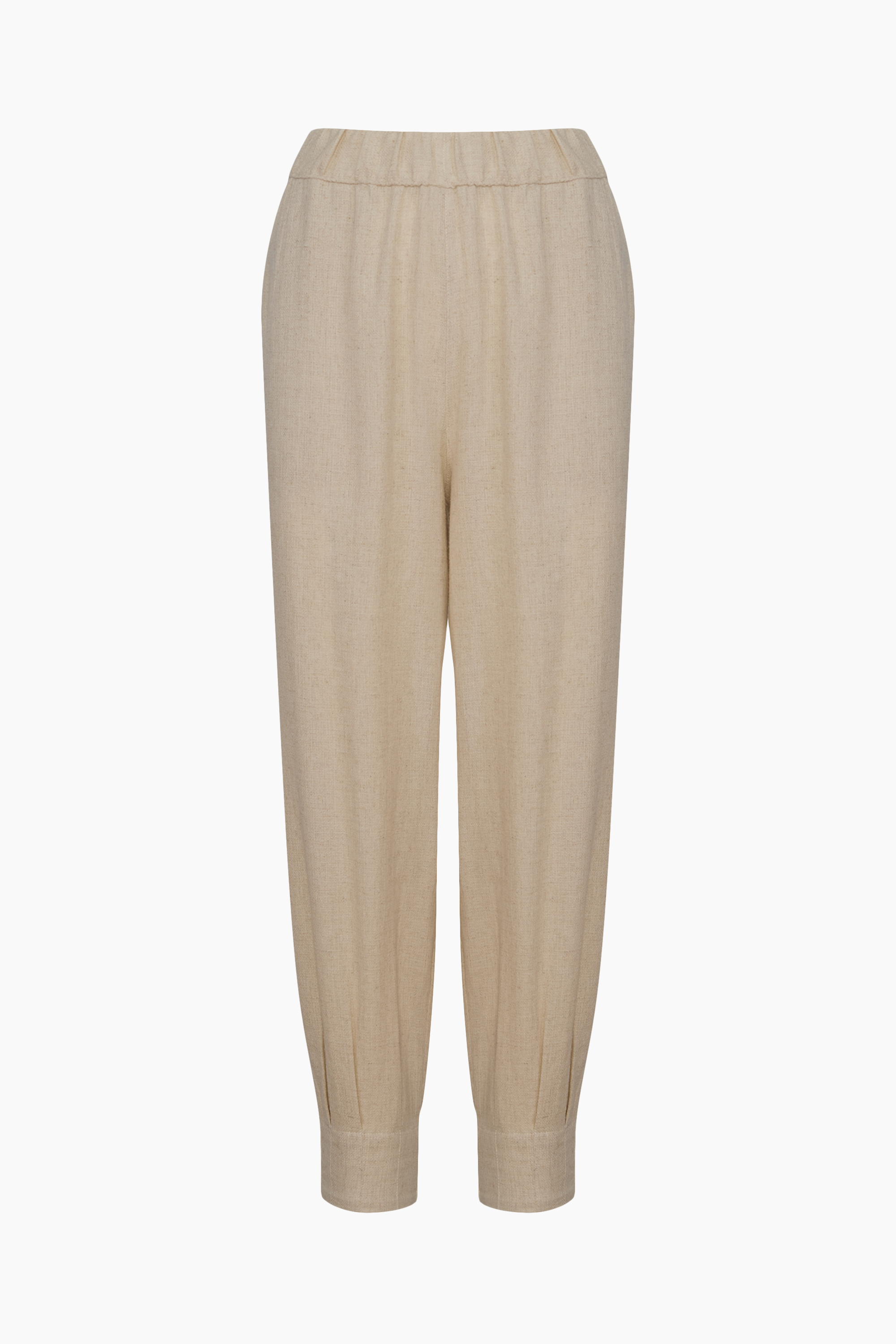 Natural Linen Slouchy Pants