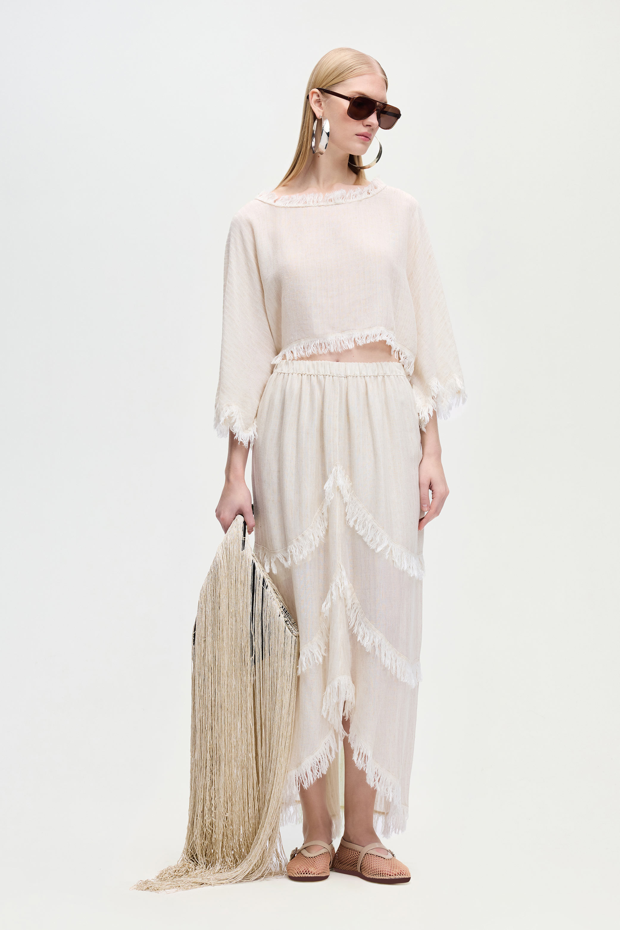 Natural Asymmetric Skirt