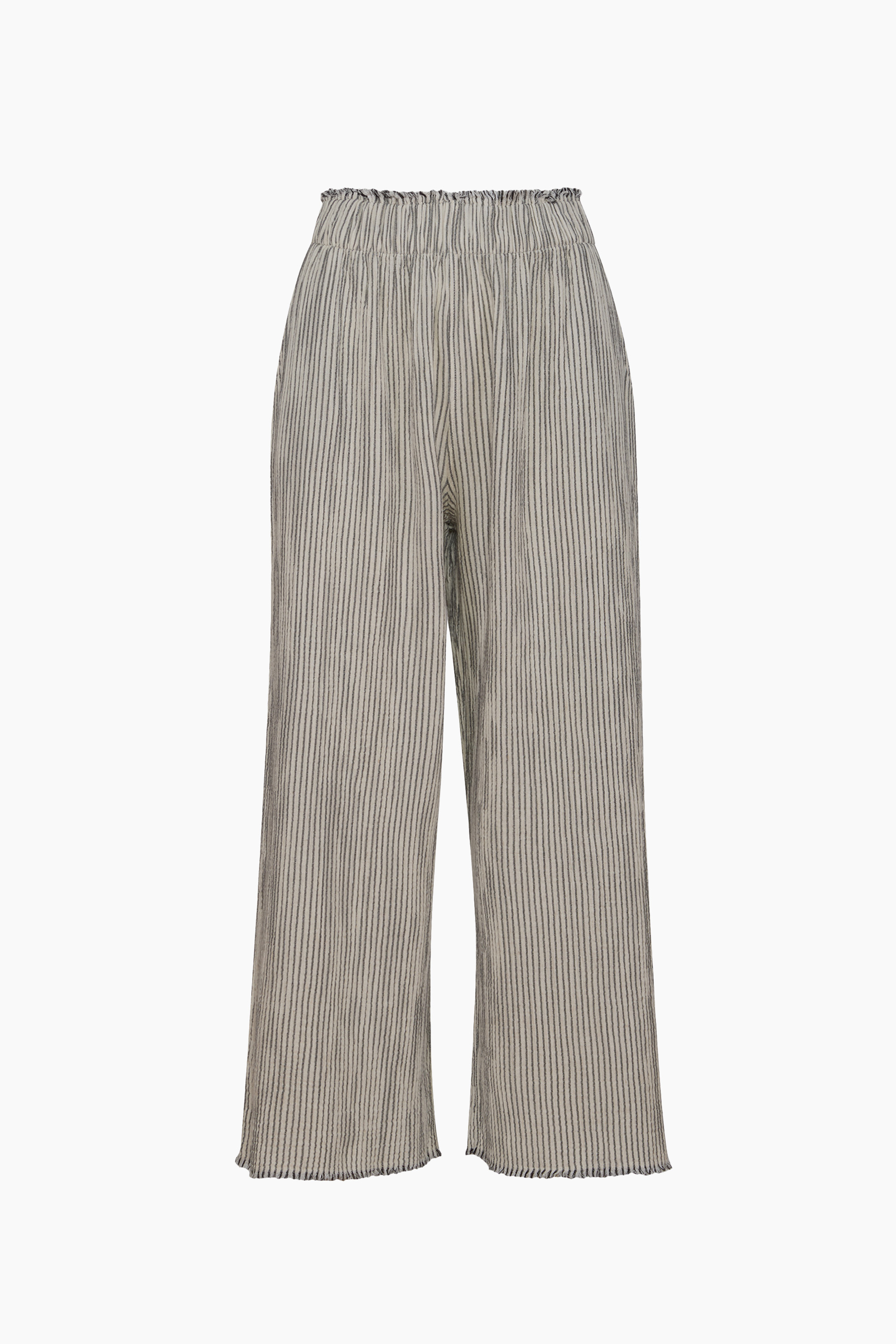 Striped Linen Palazzo Pants