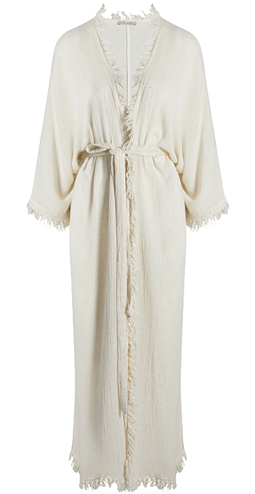 Crinkle Linen Kimono