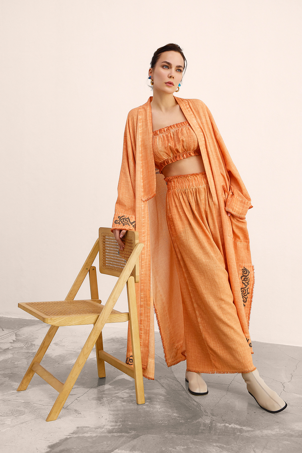 Orange Palazzo Pants