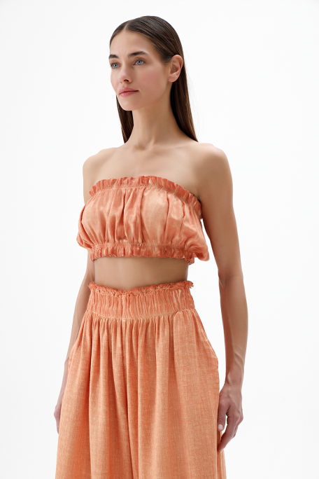 Orange Bandeau Top