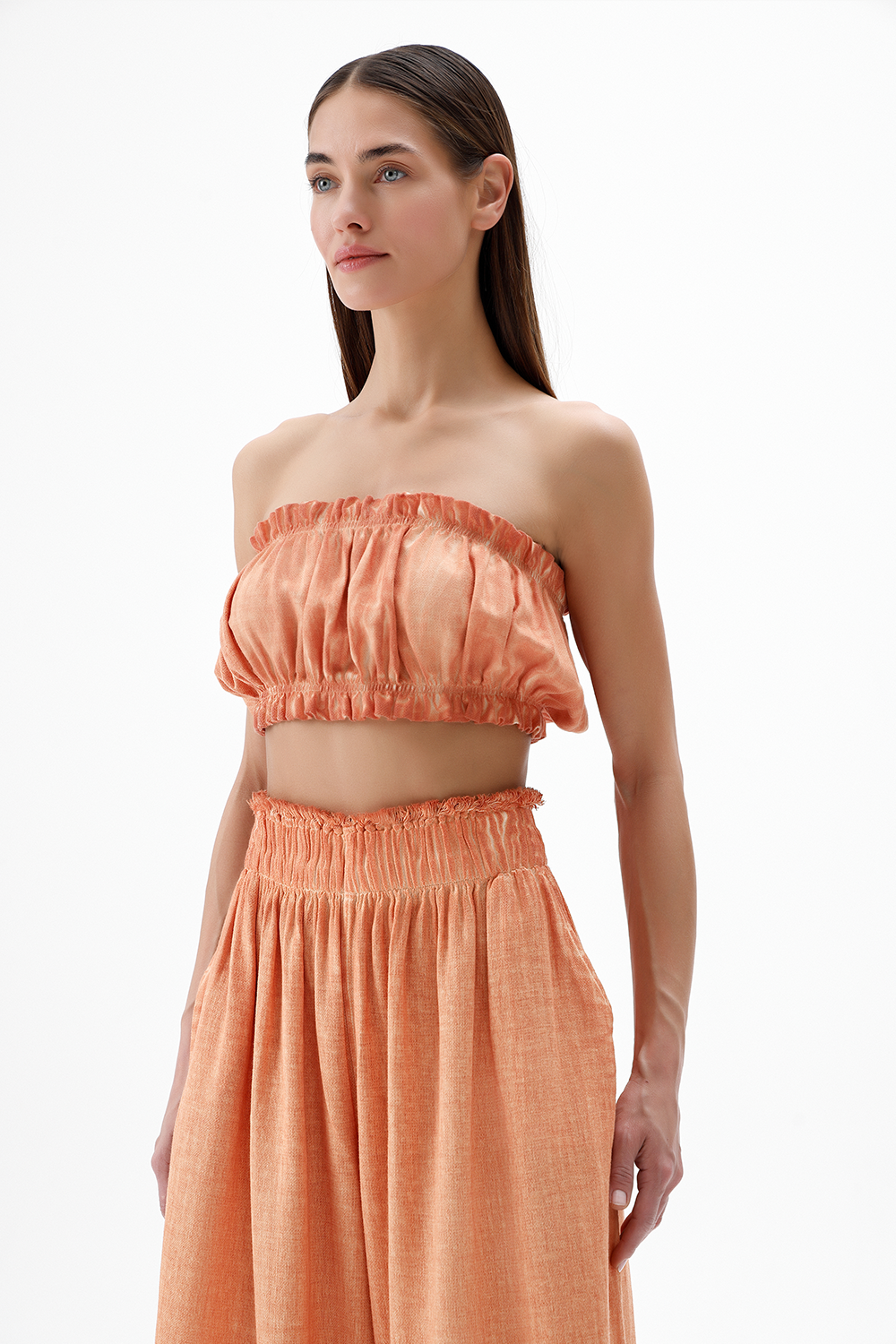 Orange Bandeau Top