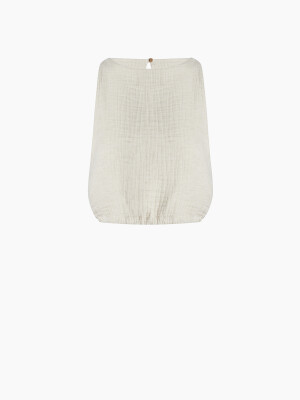 Crinkle Linen Tank Top