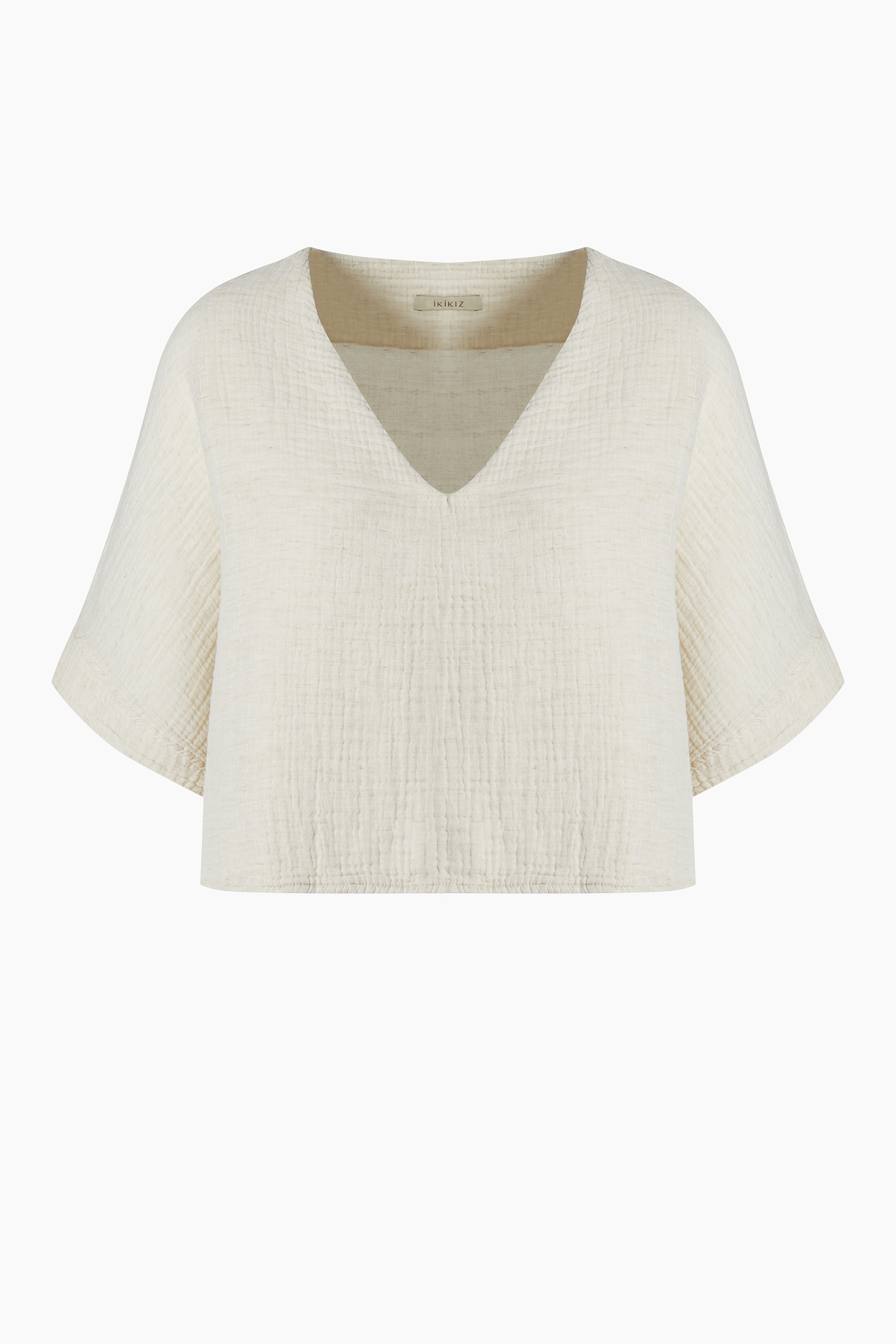 Crinkle Linen Crop Top