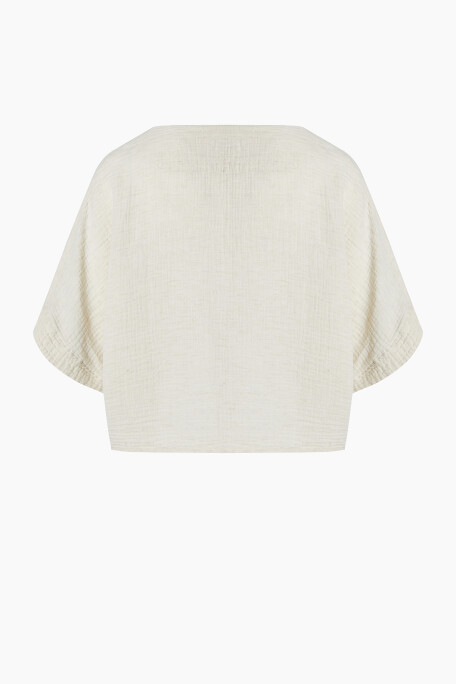 Crinkle Linen Crop Top