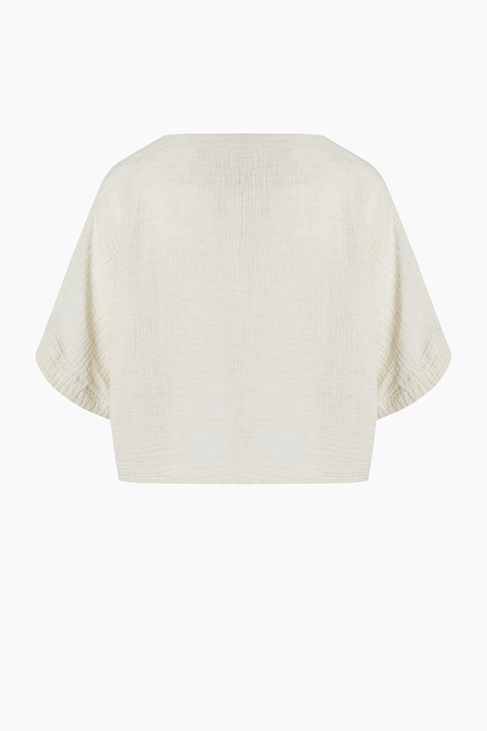 Crinkle Linen Crop Top