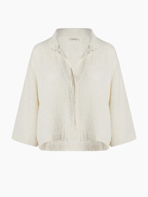 Crinkle Linen Shirt