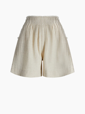 Crinkle Linen Shorts