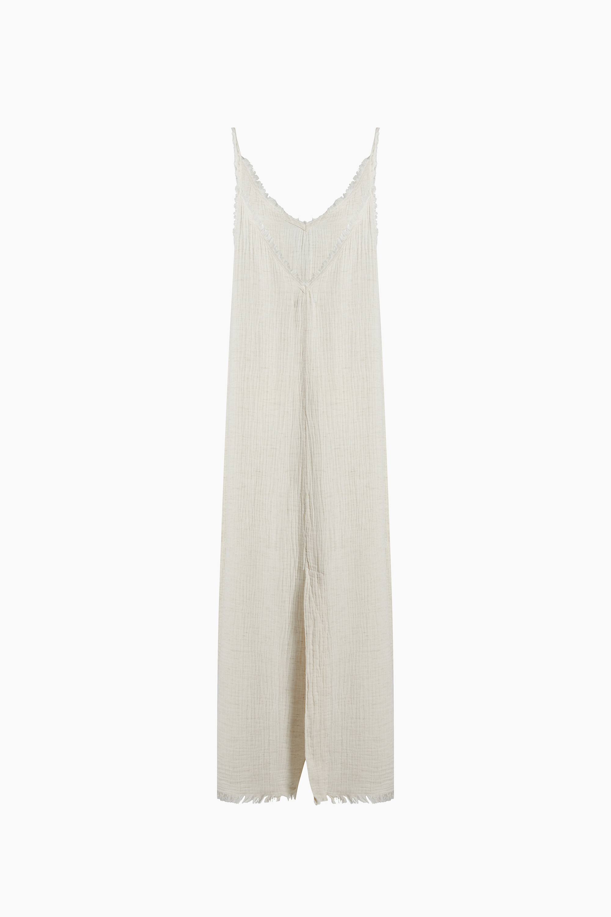 Crinkle Linen Strappy Dress