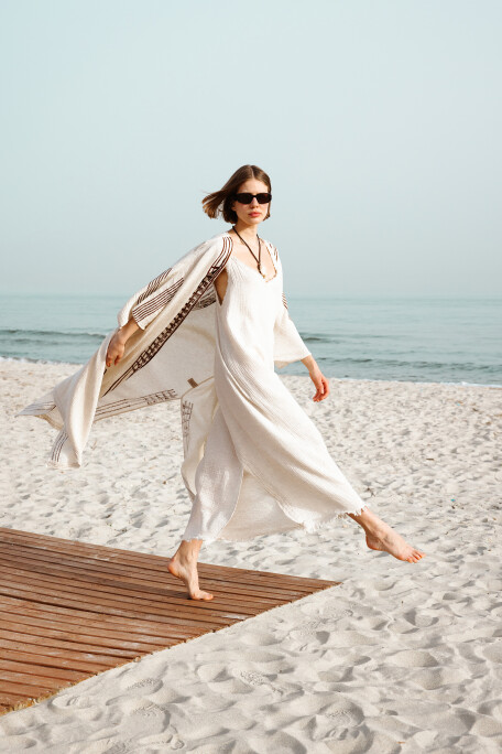 Crinkle Linen Strappy Dress