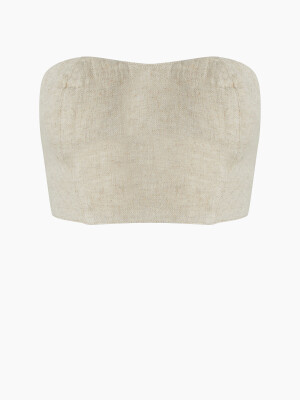 Linen Bandeau Top