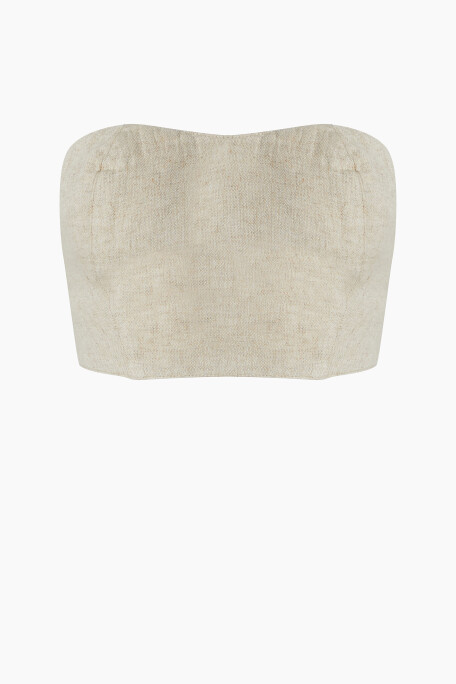 Linen Bandeau Top