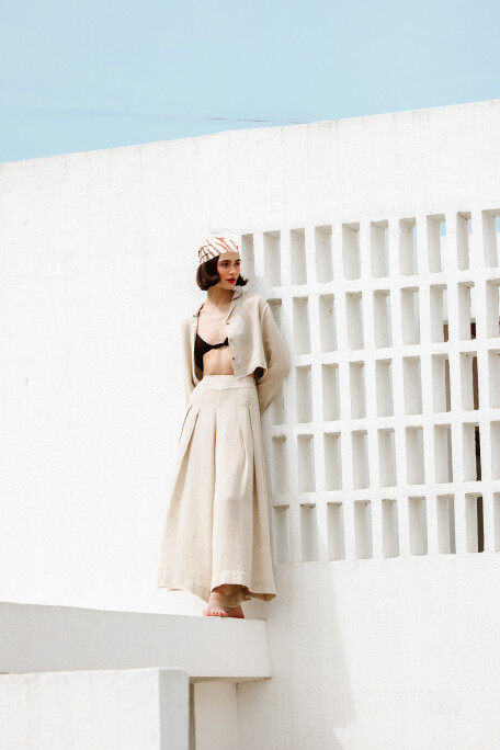 Linen Palazzo Pants