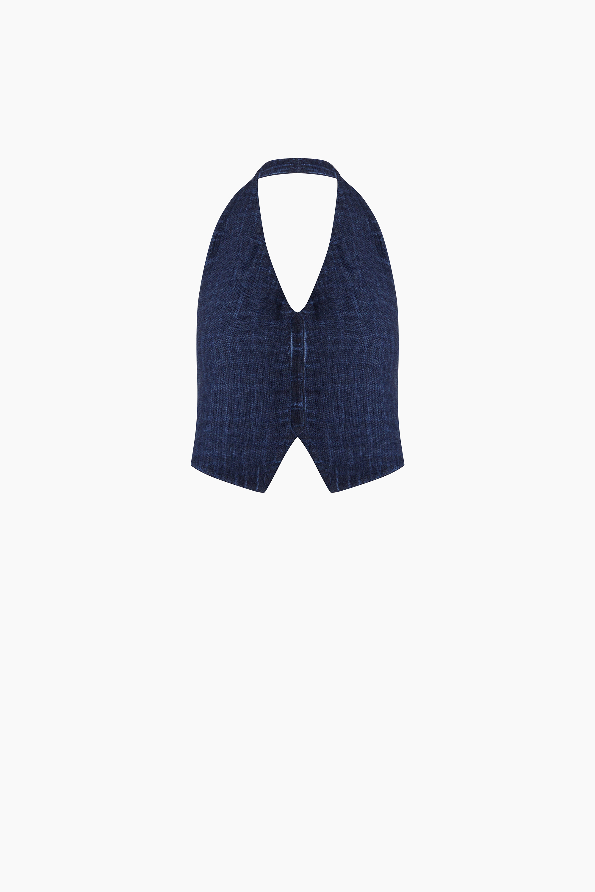 Linen Navy Waistcoat