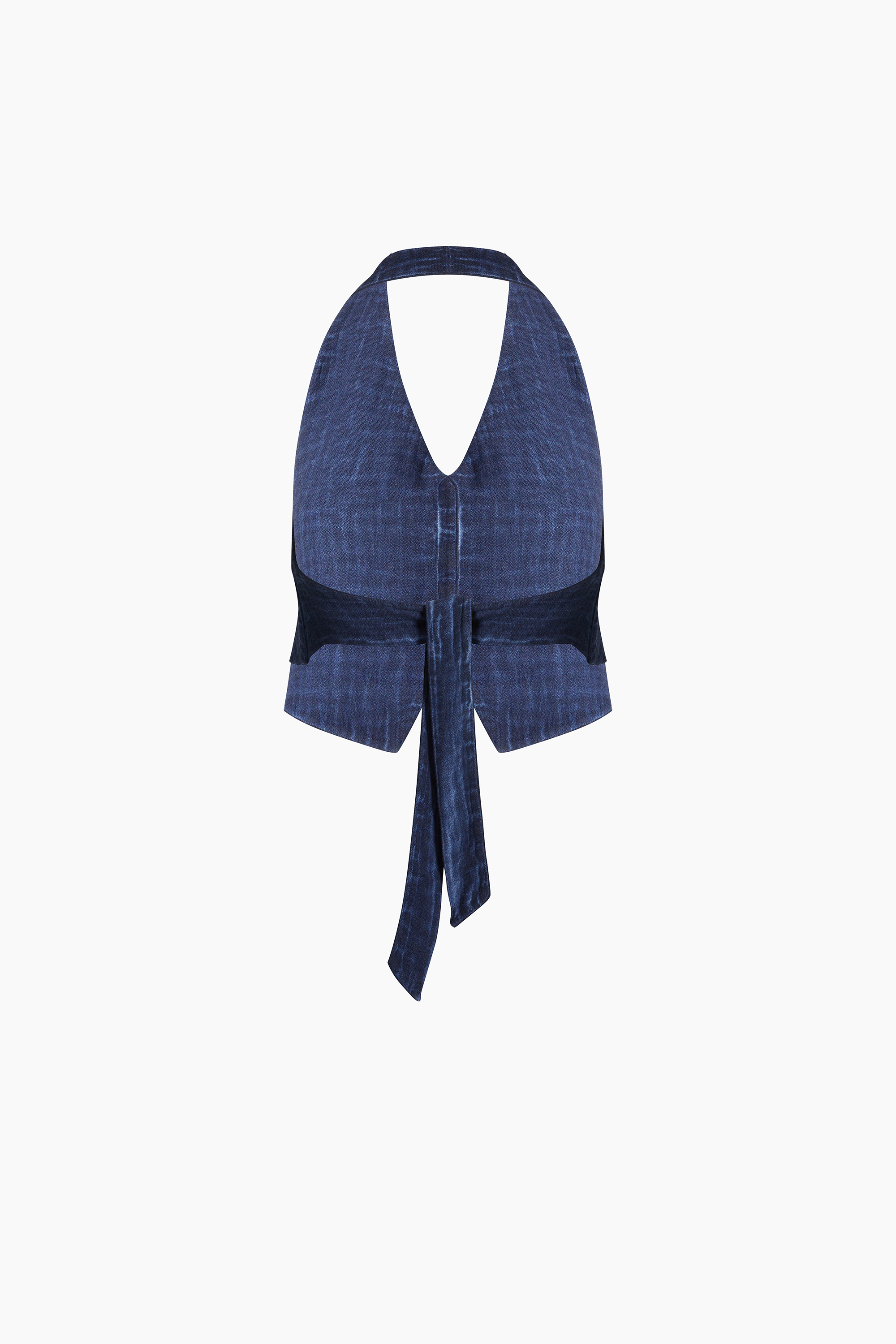 Linen Navy Waistcoat
