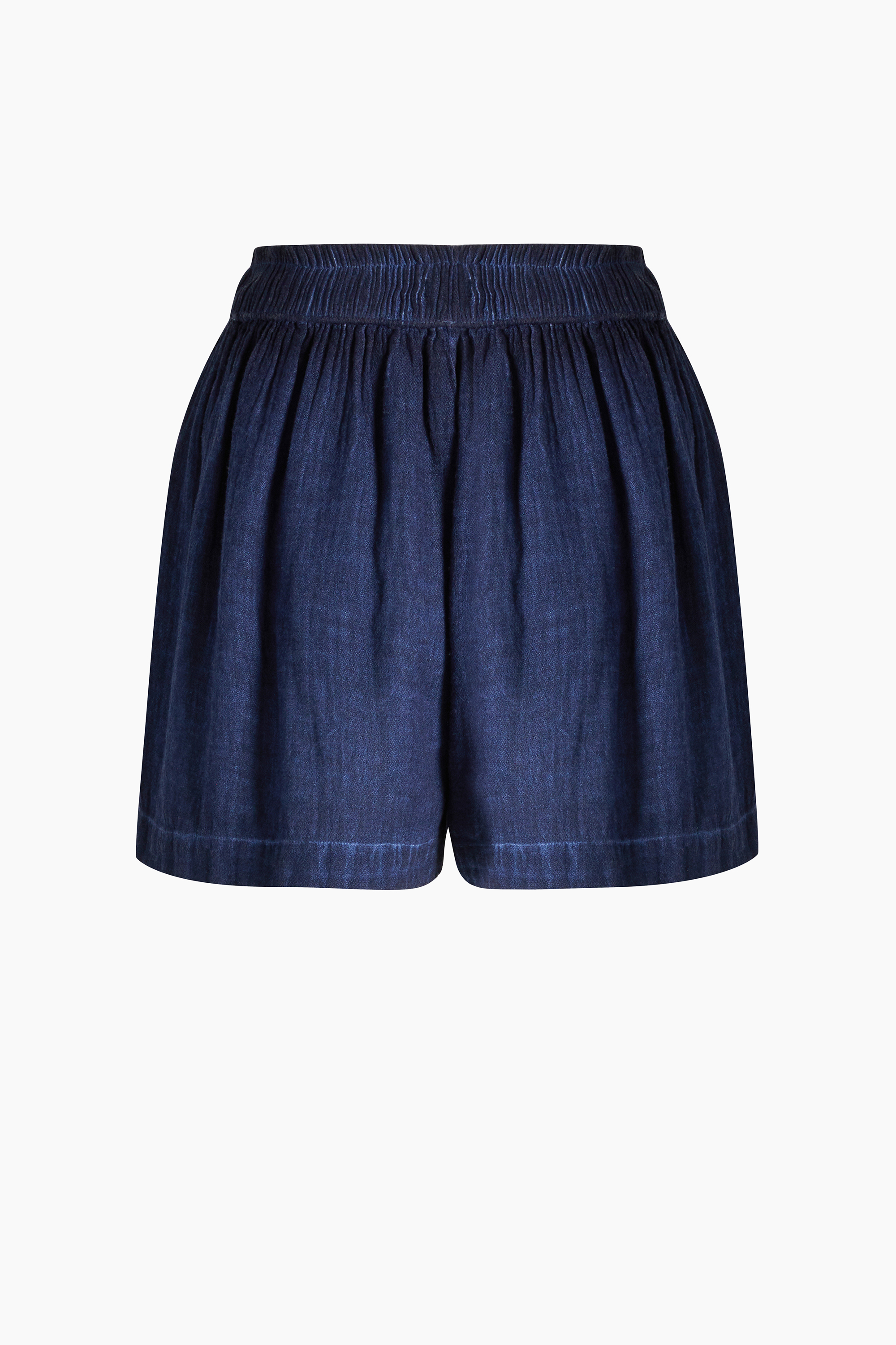 Linen Navy Shorts
