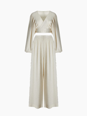 Lightweight Linen Pants Set