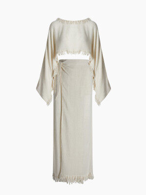 Lightweight Linen Skirt Set