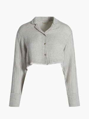 Lyocell Striped Linen Shirt