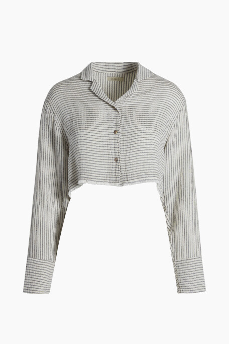 Lyocell Striped Linen Shirt