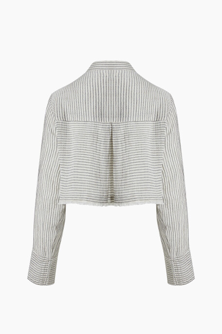 Lyocell Striped Linen Shirt