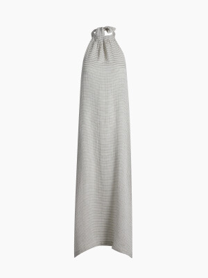 Lyocell Striped Linen Dress