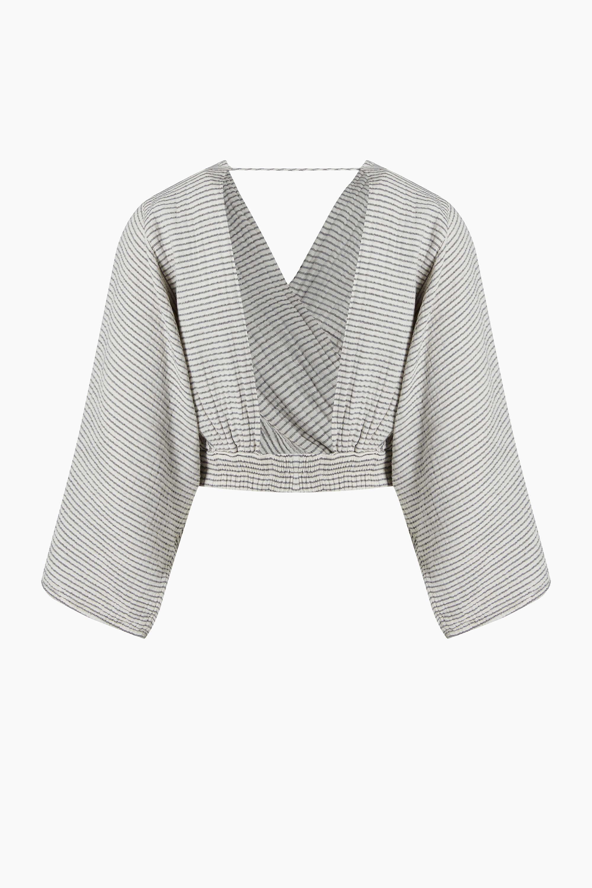 Crinkle Striped Blouse
