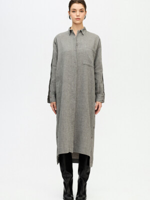 Grey Shirt Dress