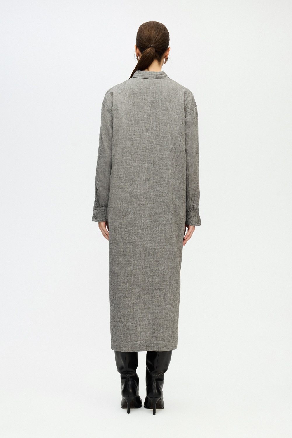 Grey Shirt Dress