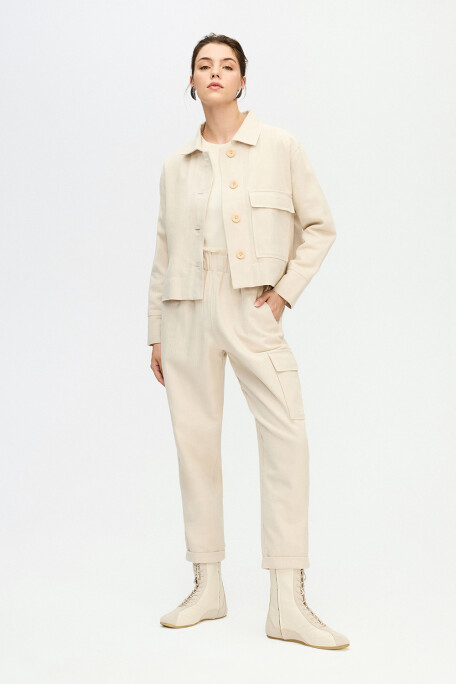 Herringbone Cargo Pants