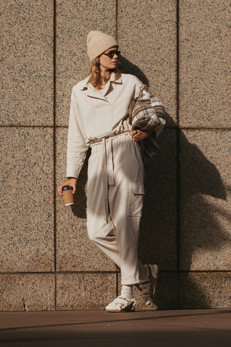 Herringbone Cargo Pants